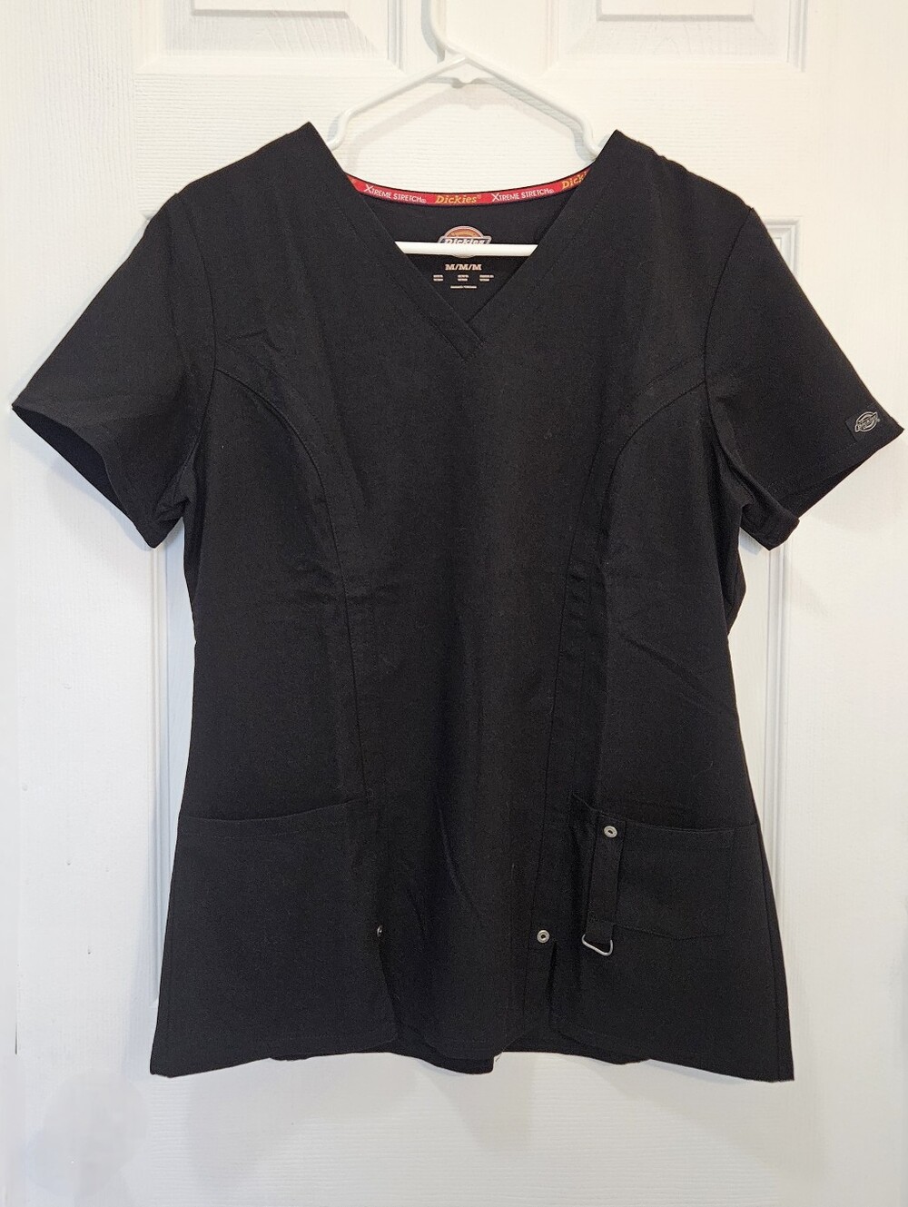 Dickies Black Women’s V-Neck Short Sleeve Scrub Top